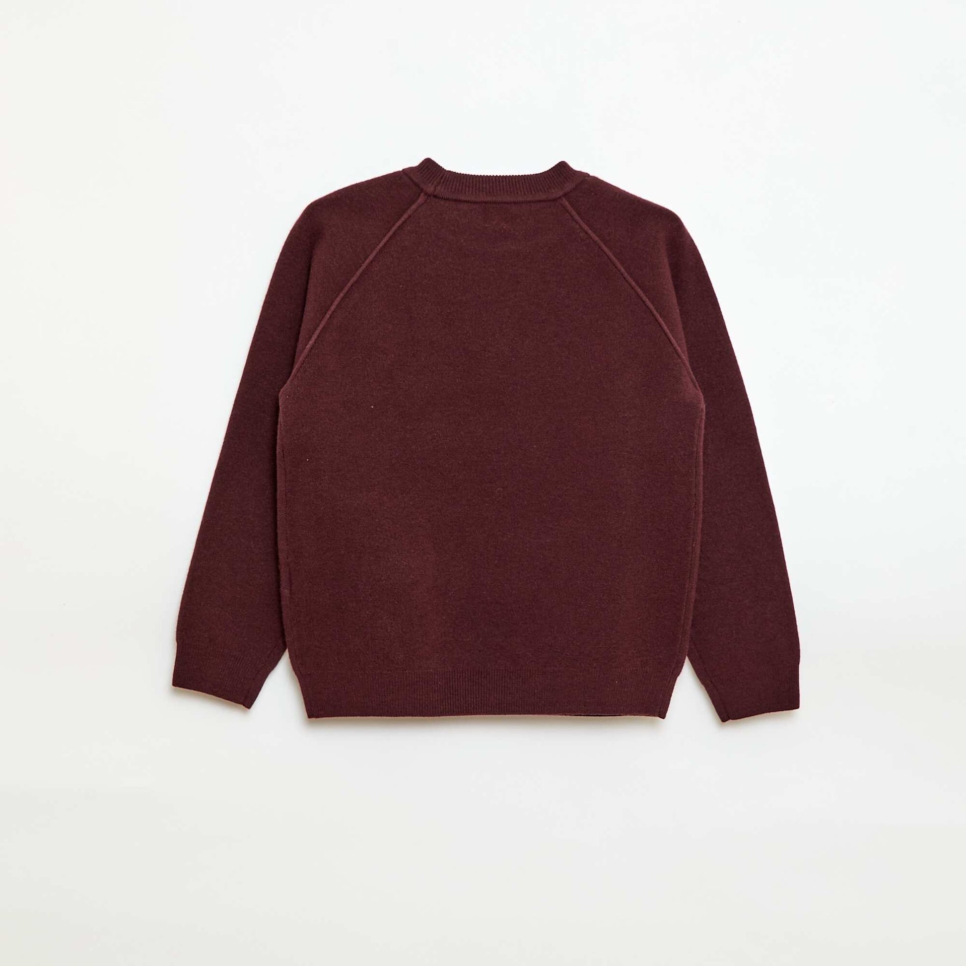 Pull col rond toucher doux PRUNE