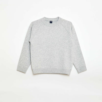 Pull col rond toucher doux GRIS