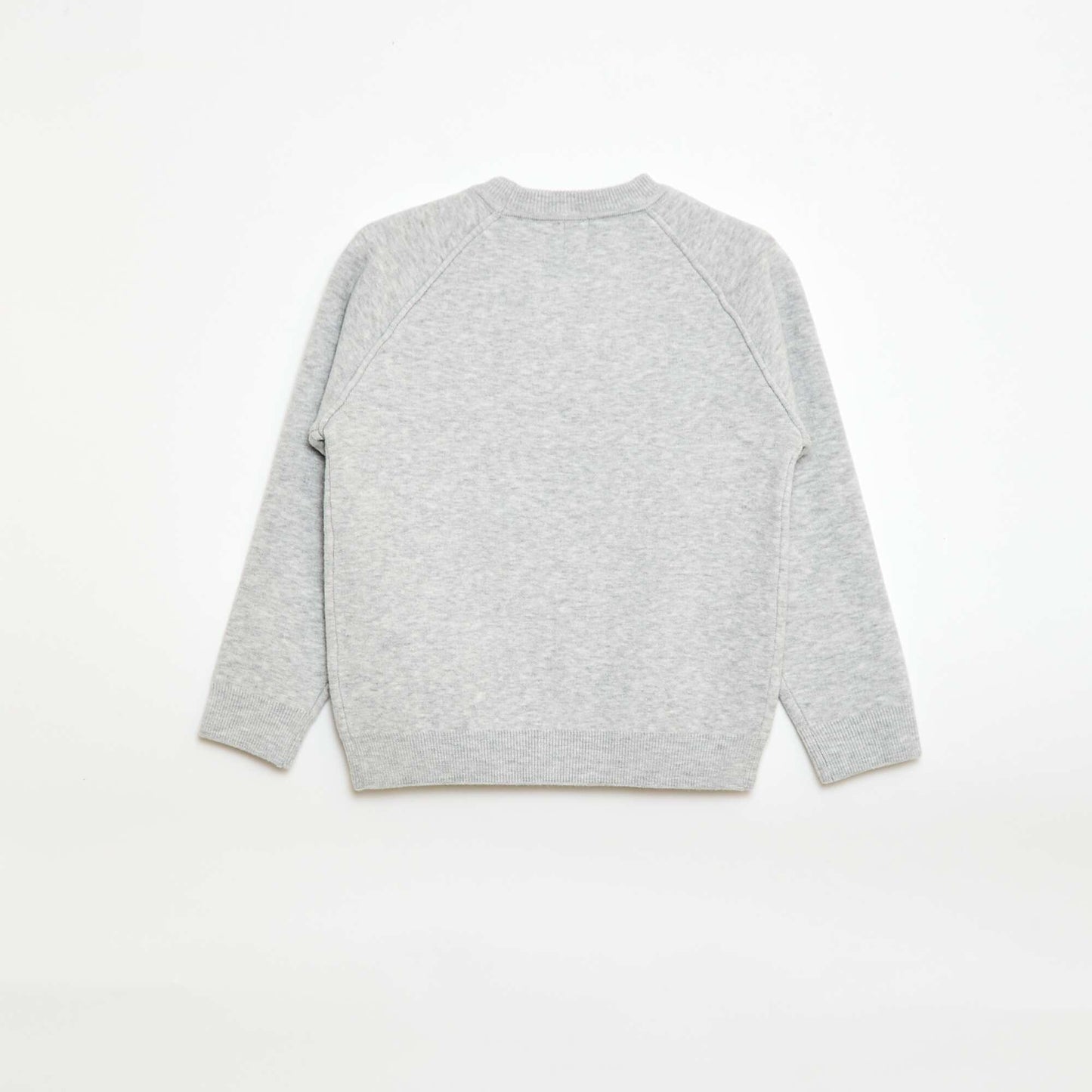 Pull col rond toucher doux GRIS