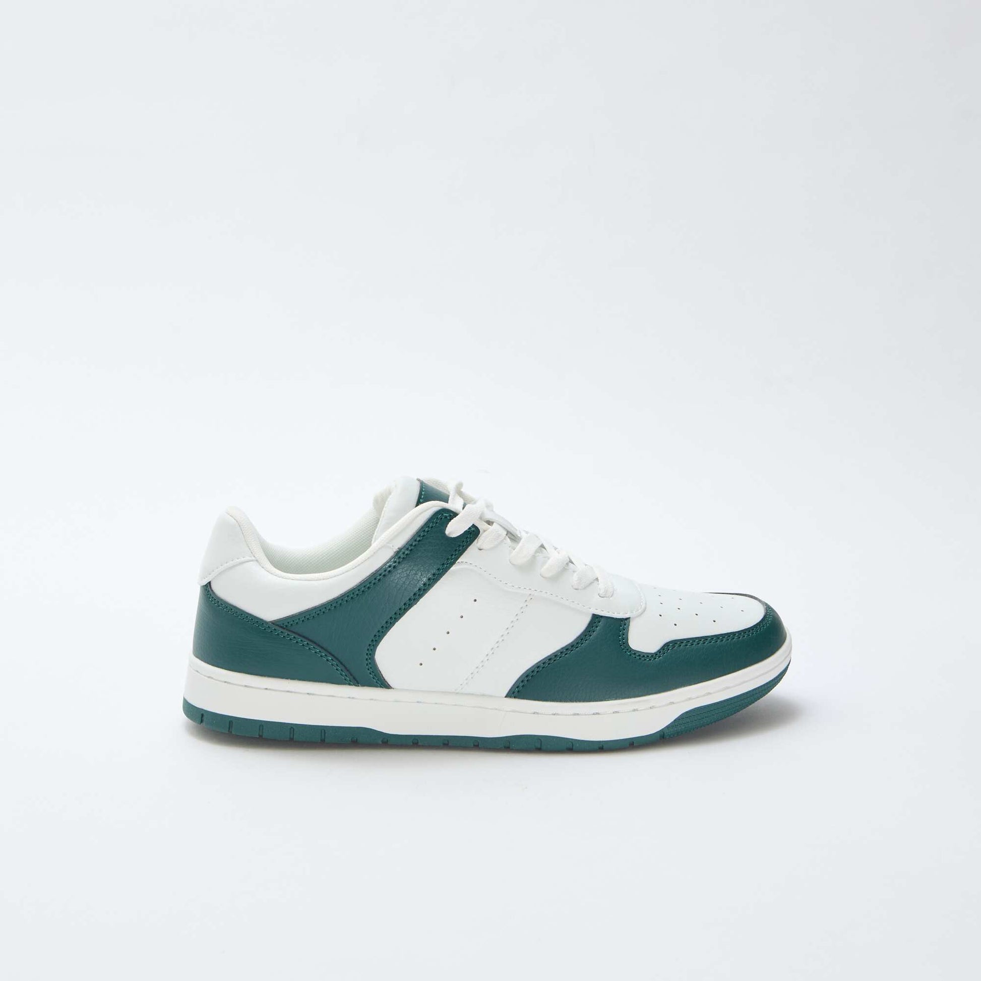 Baskets basses bicolores VERT