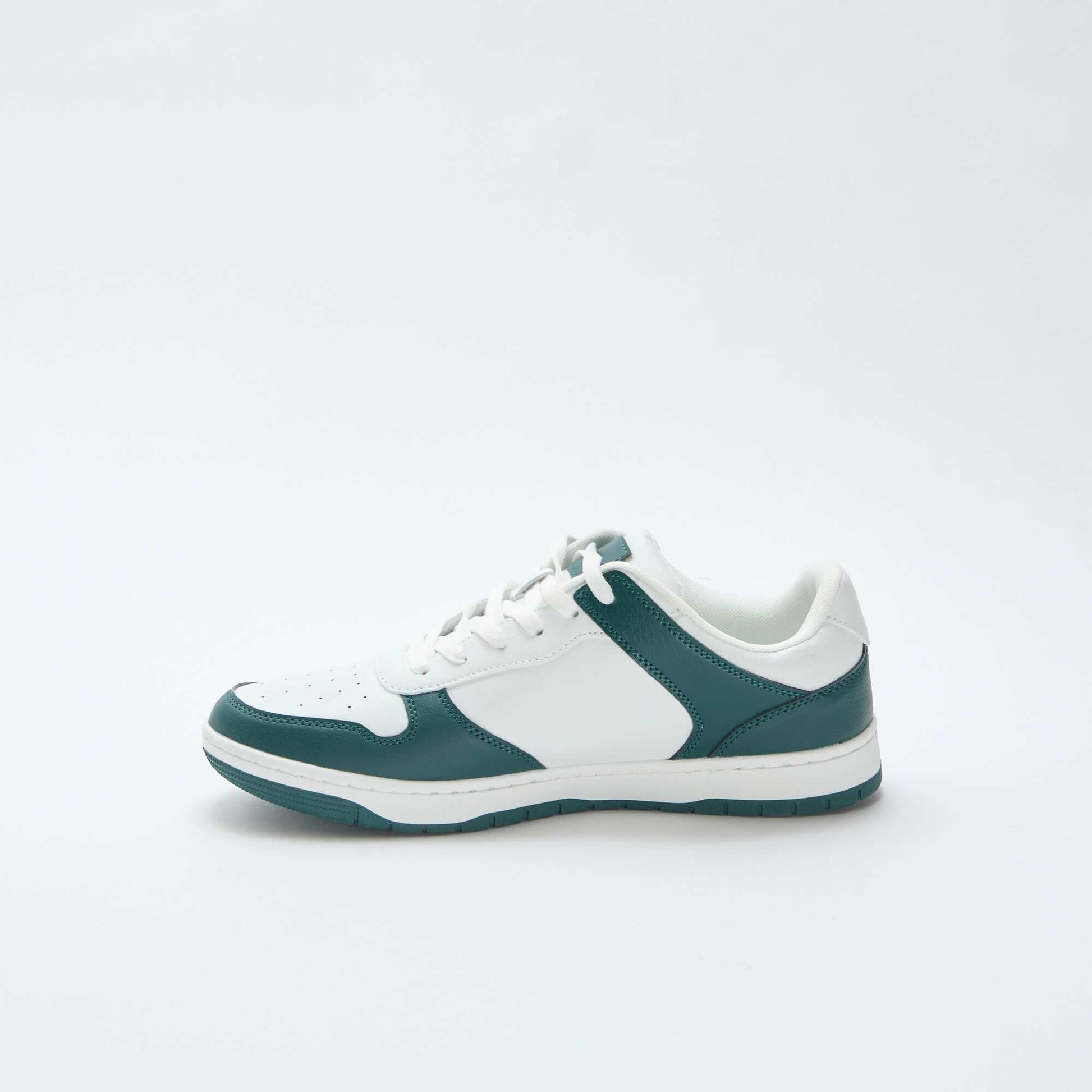 Baskets basses bicolores VERT