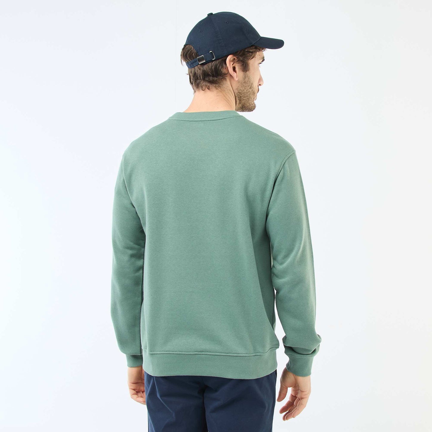 Sweat regular en french terry VERT