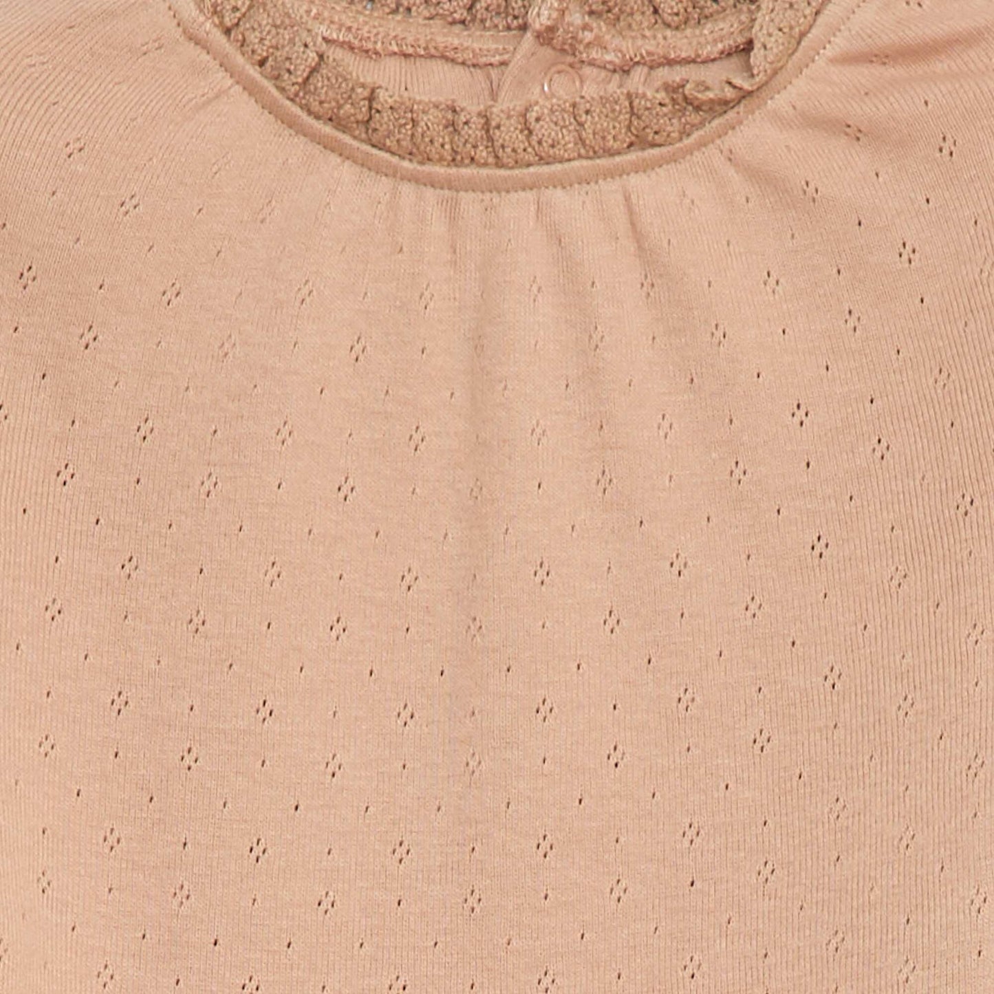 Body à manches longues en maille pointelle ROSE