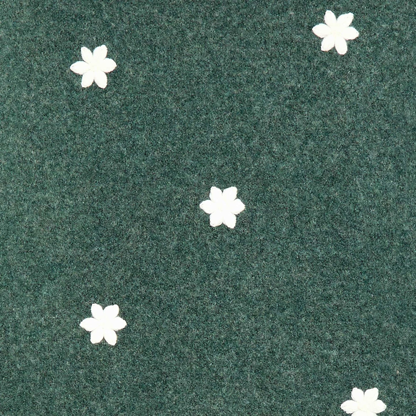 Pull à broderies fleurs VERT