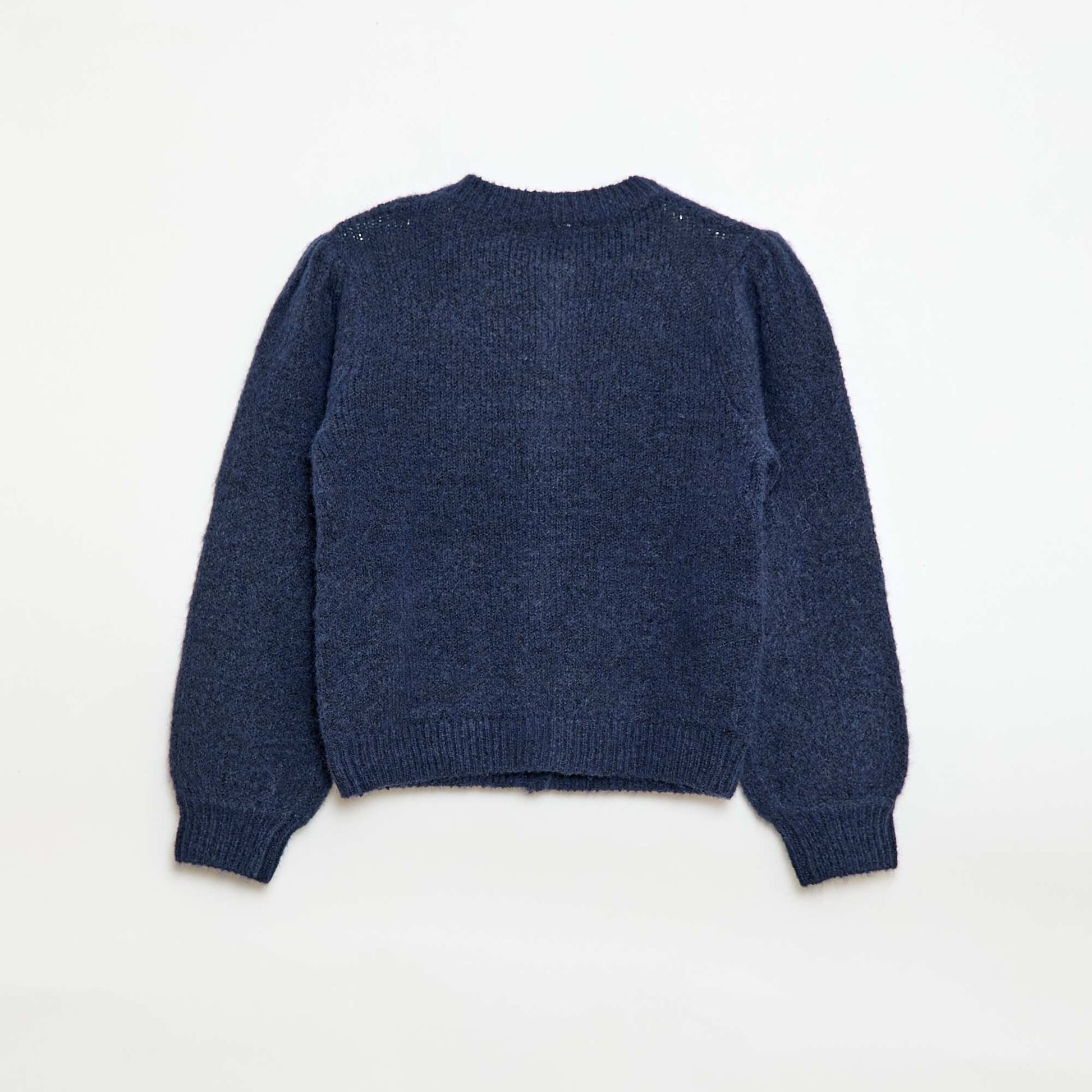 Gilet en maille pointelle BLEU MARINE