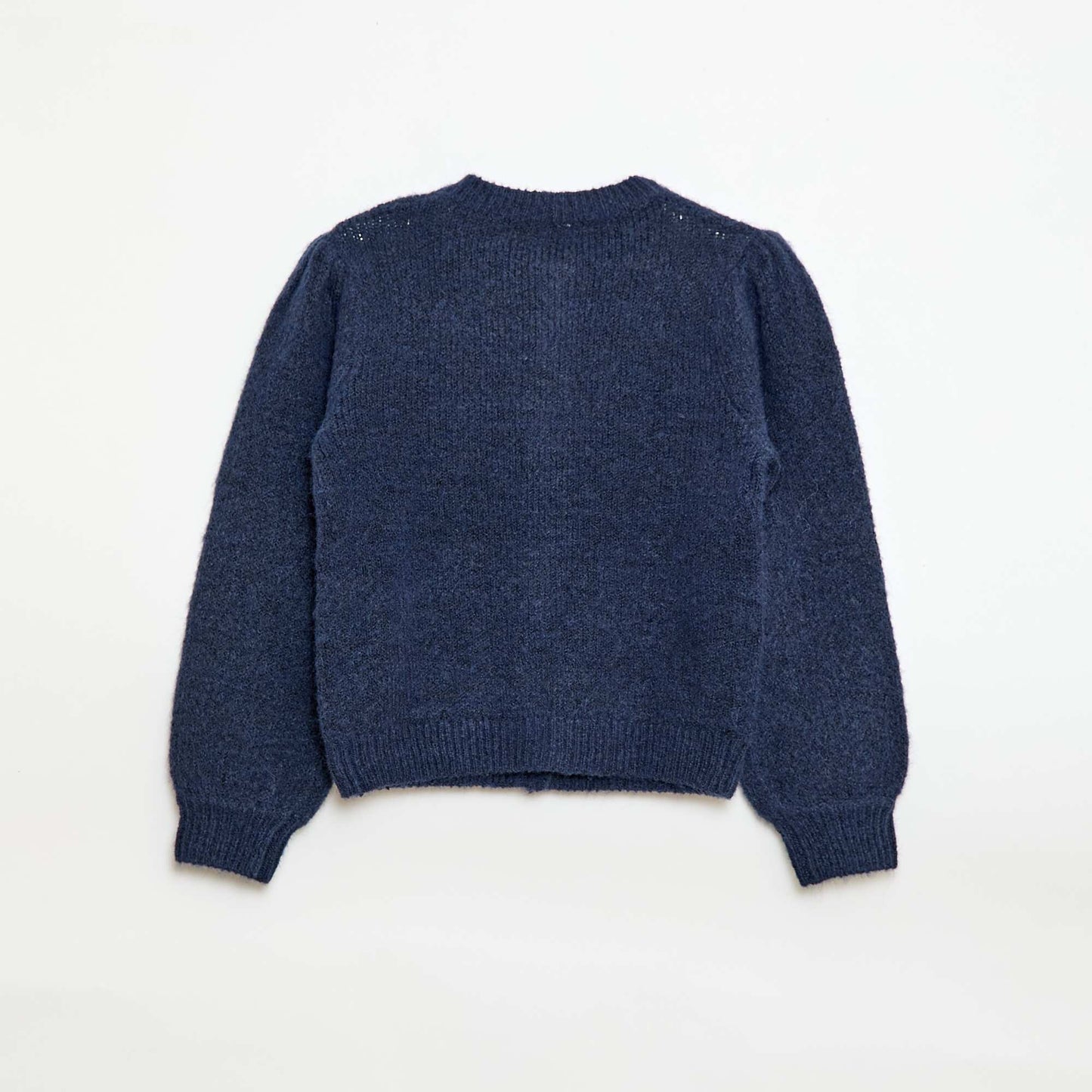 Gilet en maille pointelle BLEU MARINE