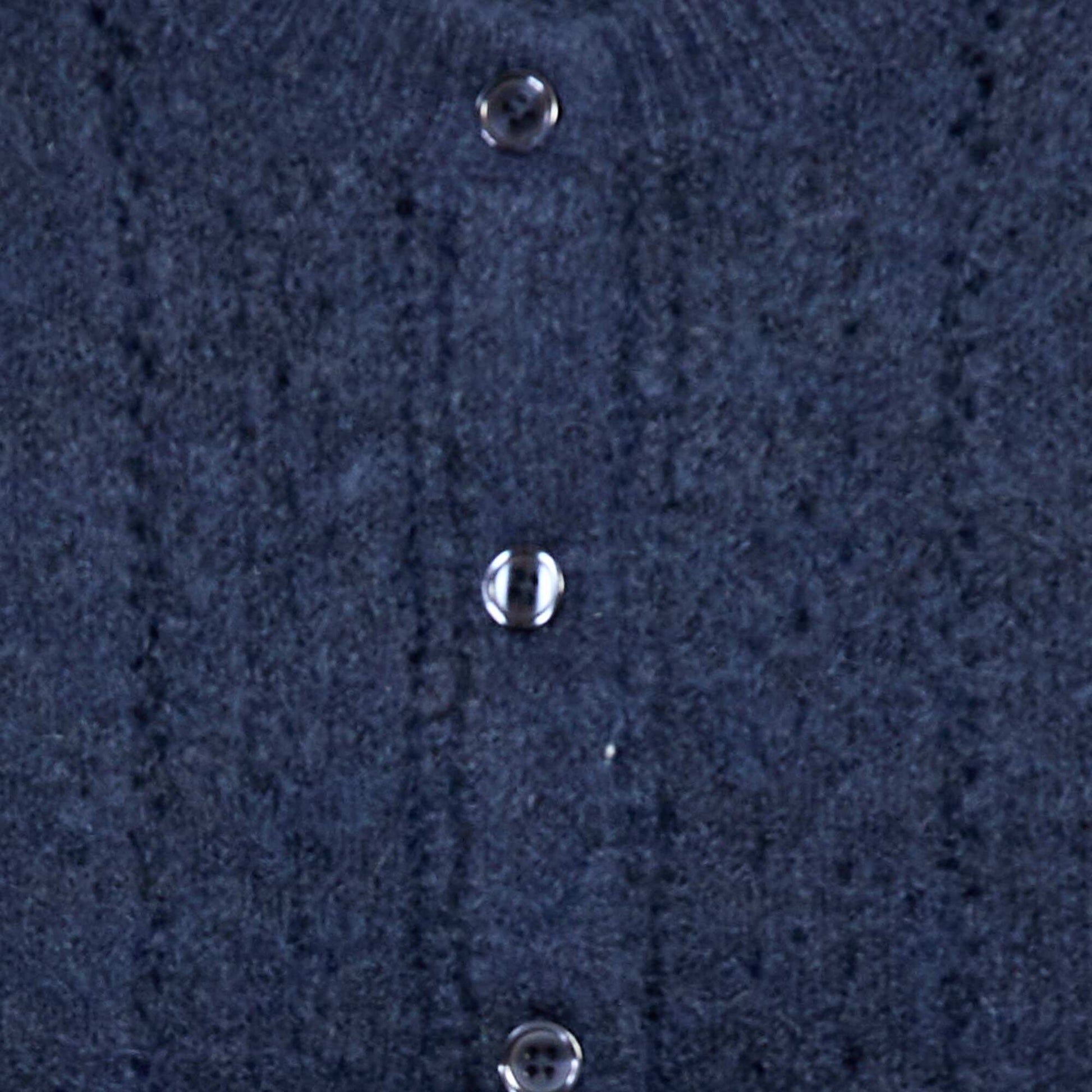 Gilet en maille pointelle BLEU MARINE