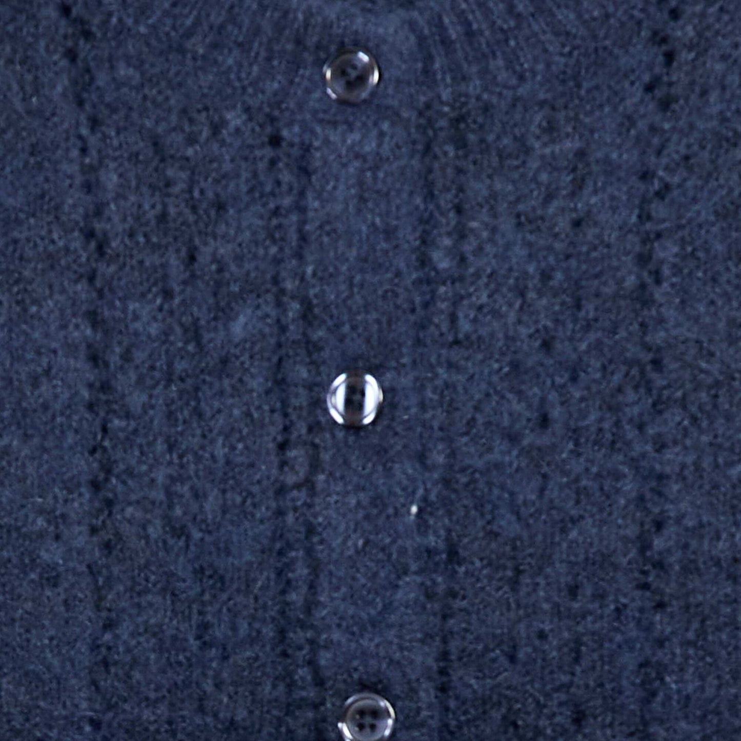 Gilet en maille pointelle BLEU MARINE