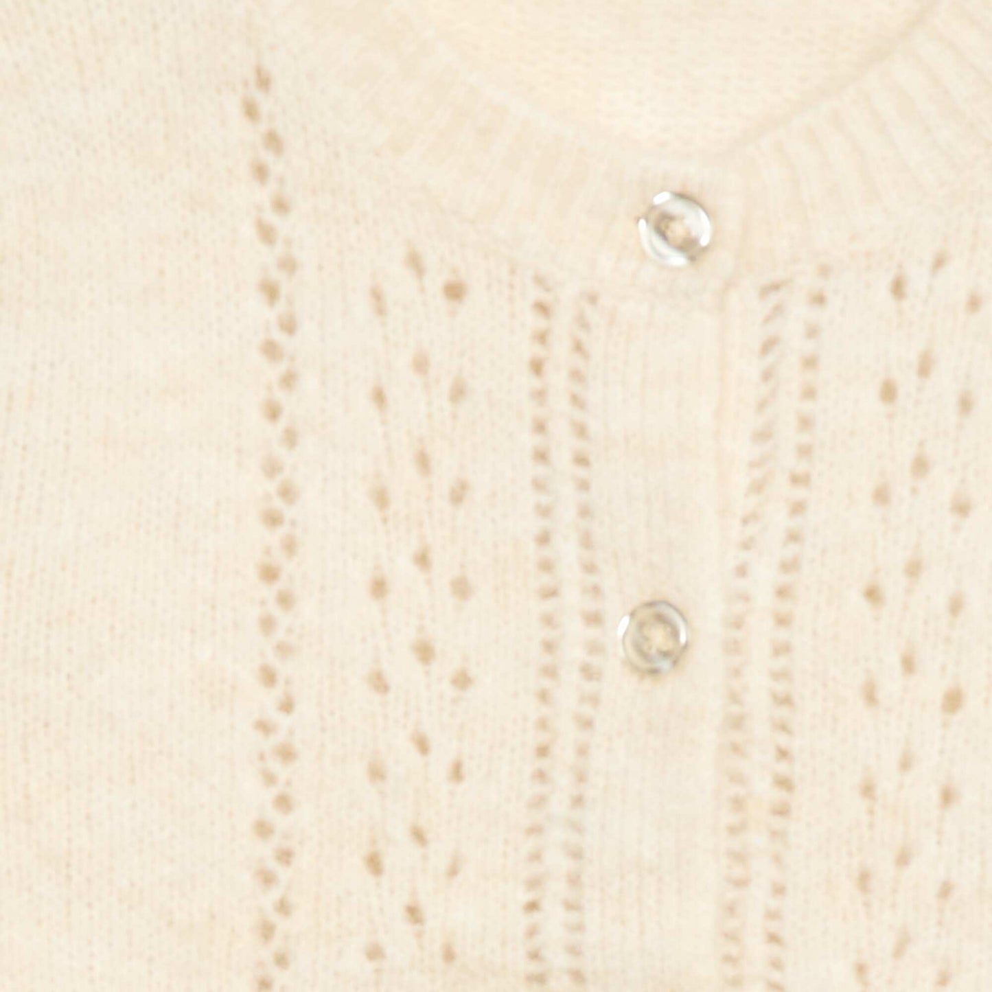 Pull chaud en maille pointelle BEIGE