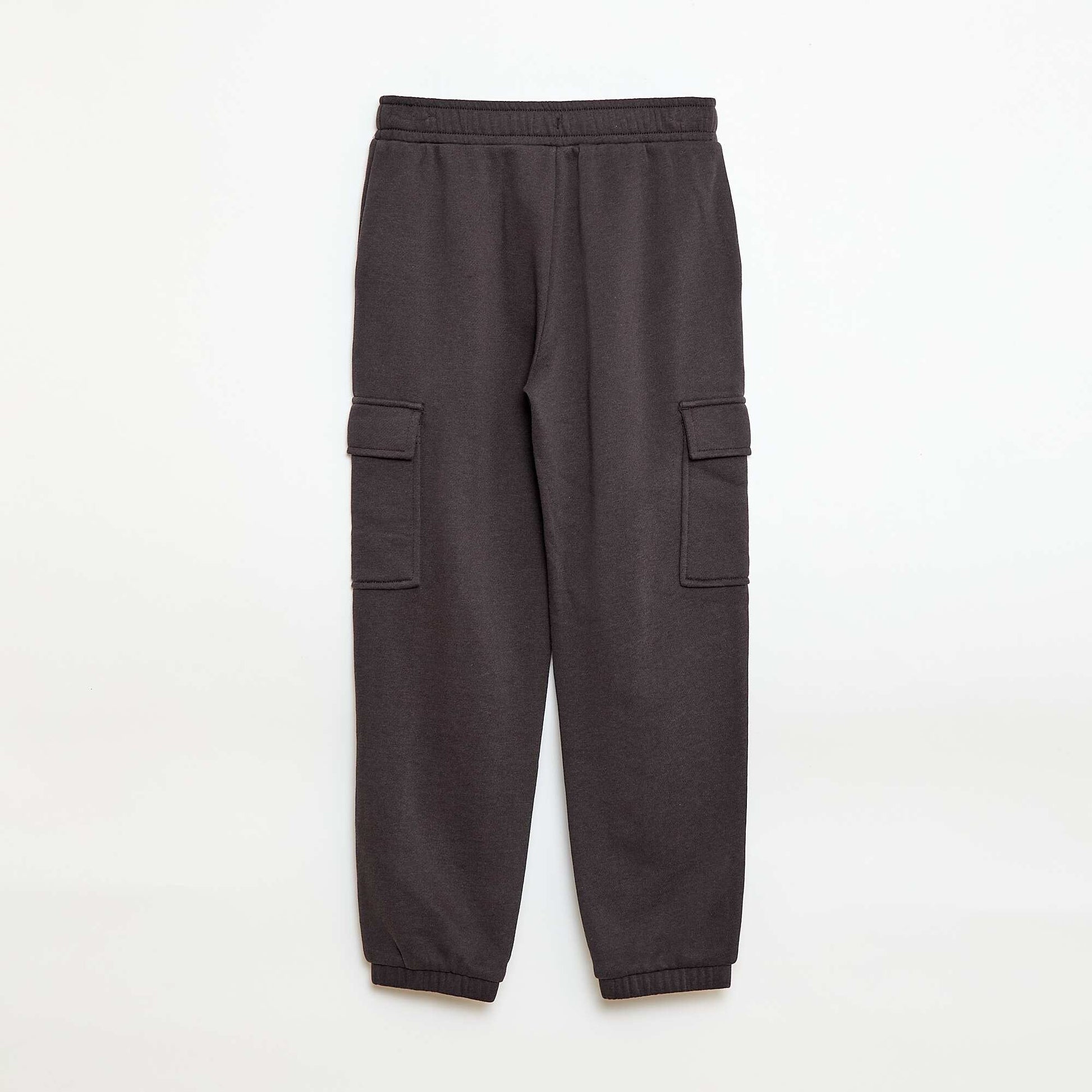 Jogging cargo en french terry NOIR