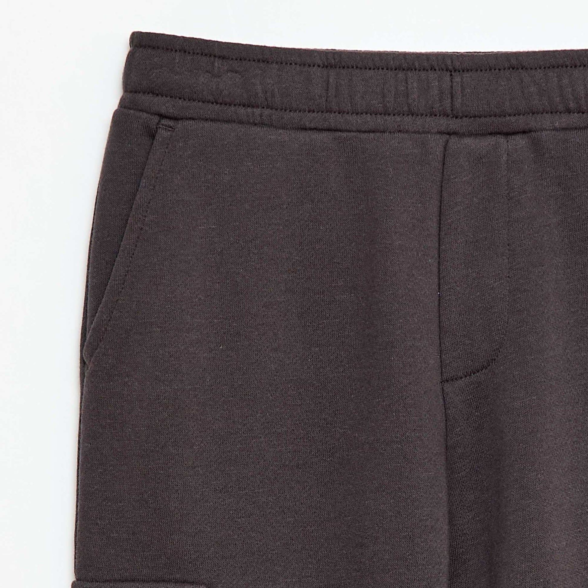 Jogging cargo en french terry NOIR
