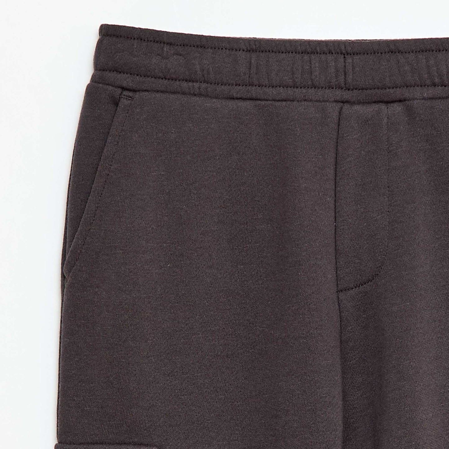 Jogging cargo en french terry NOIR