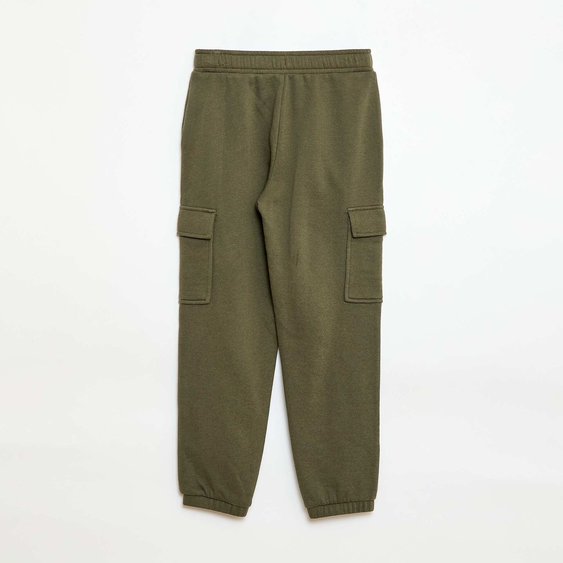 Jogging cargo en french terry VERT