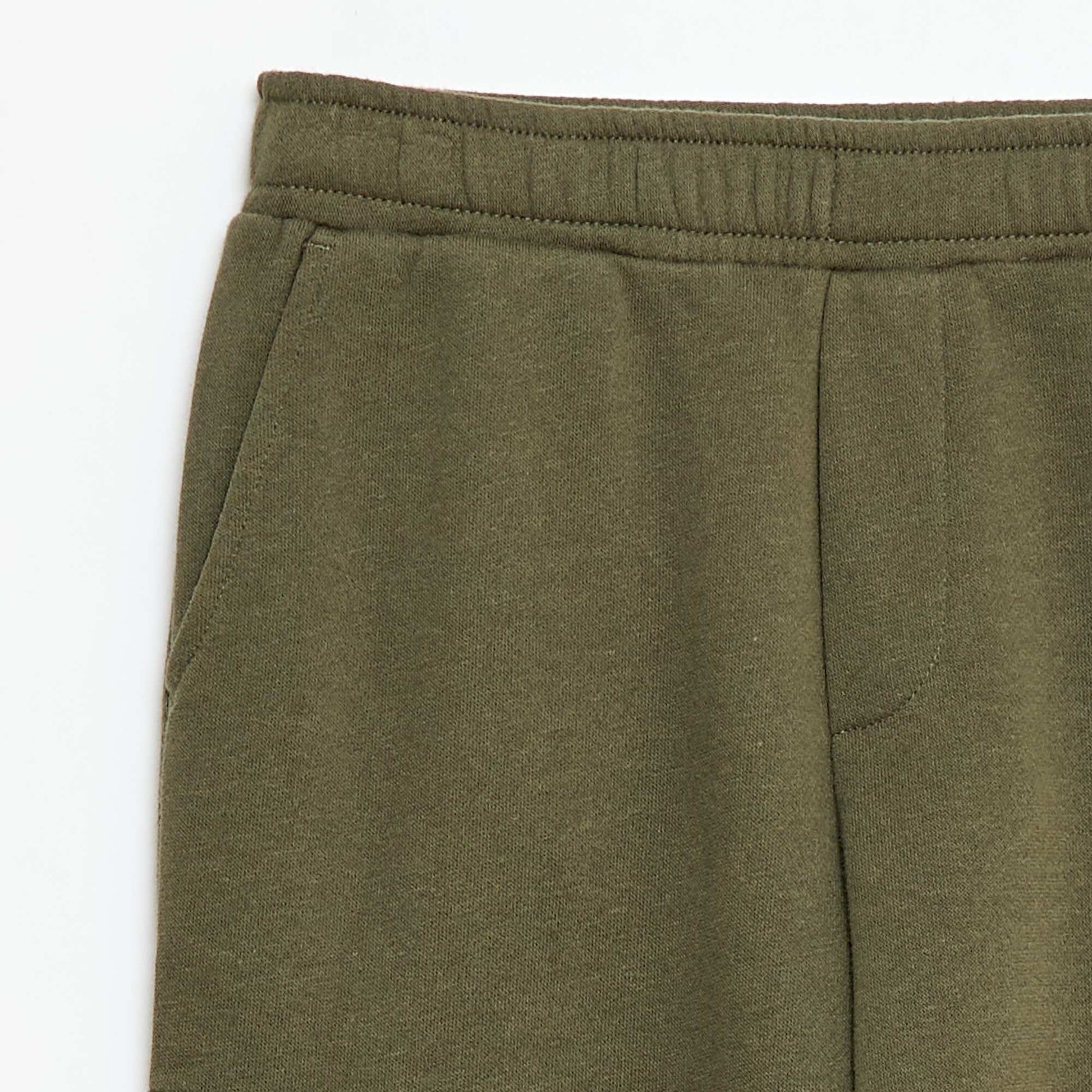 Jogging cargo en french terry VERT