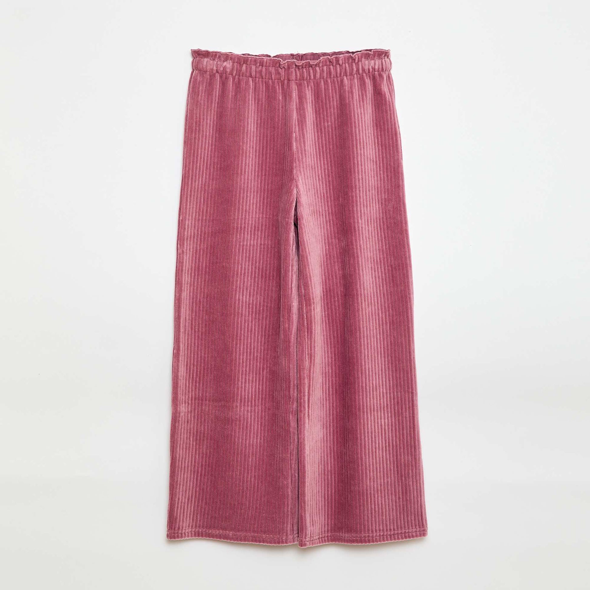Pantalon legging wide leg en velours côtelé ROSE