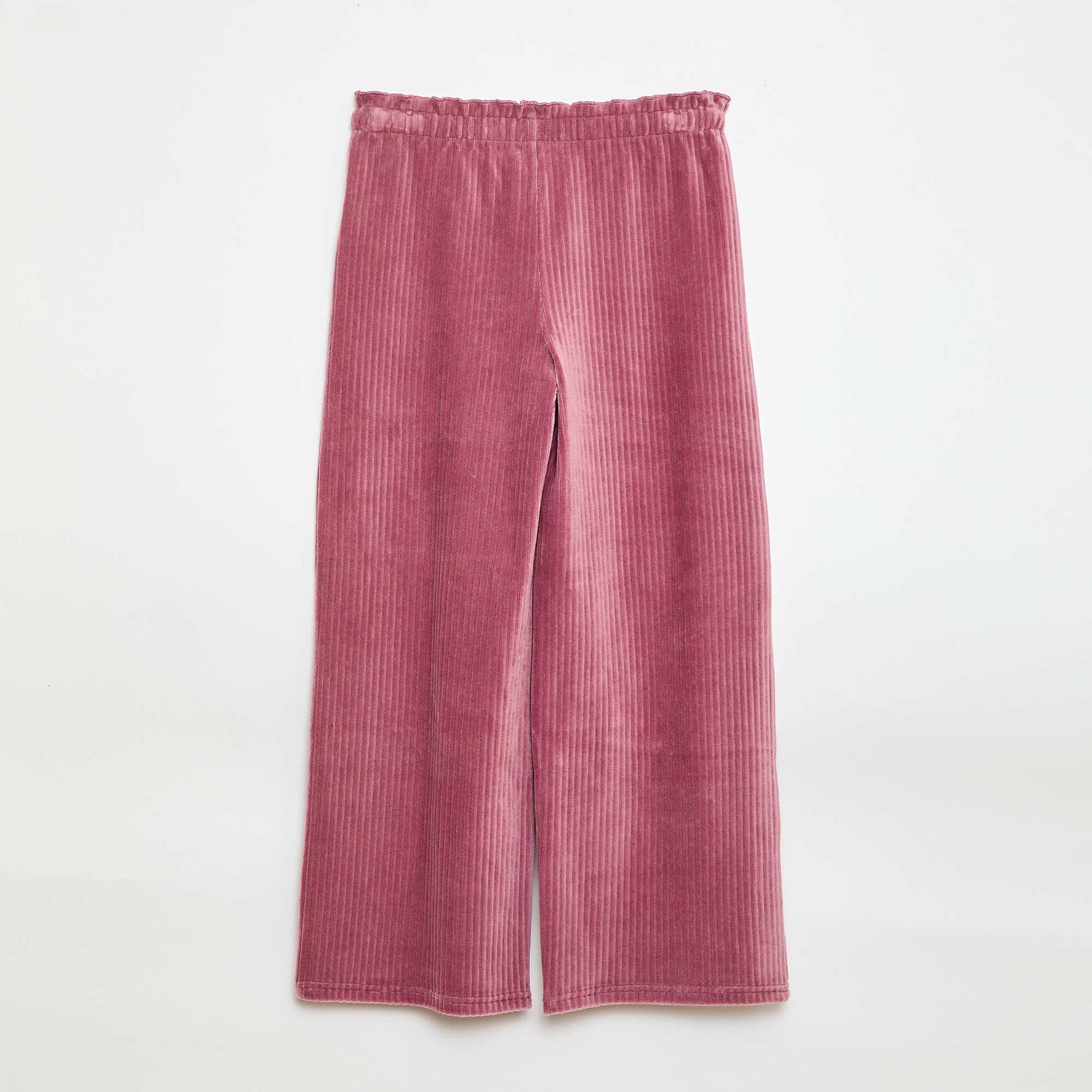Pantalon legging wide leg en velours côtelé ROSE