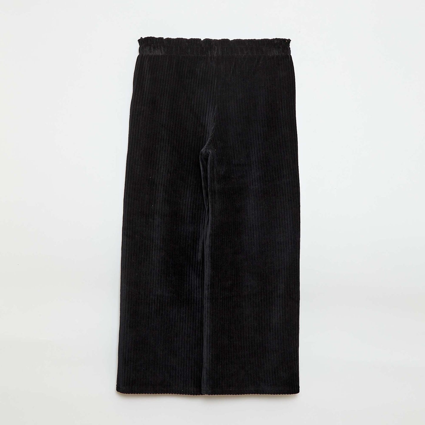 Pantalon legging wide leg en velours côtelé NOIR