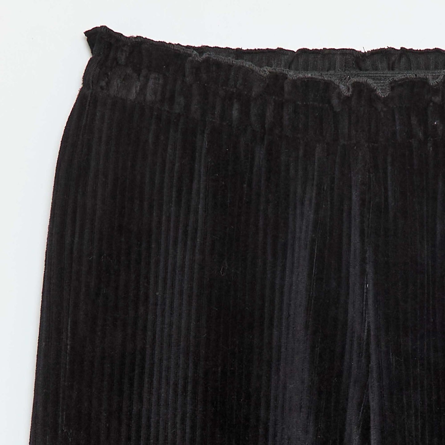 Pantalon legging wide leg en velours côtelé NOIR