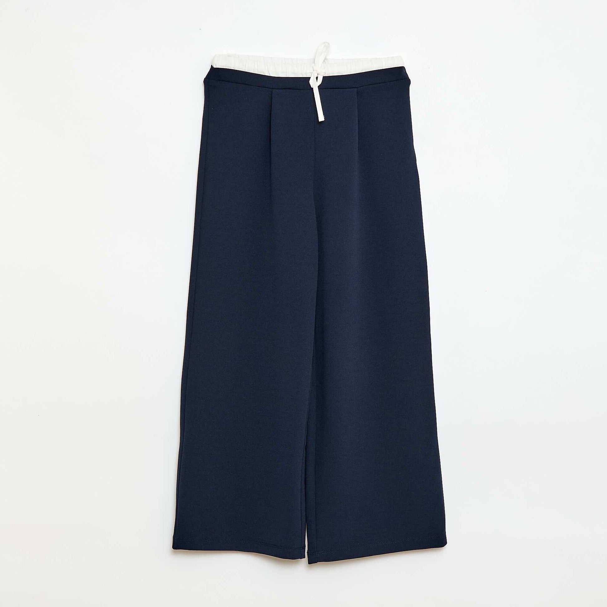 Pantalon large avec effet 2 en 1 avec style caleçon BLEU