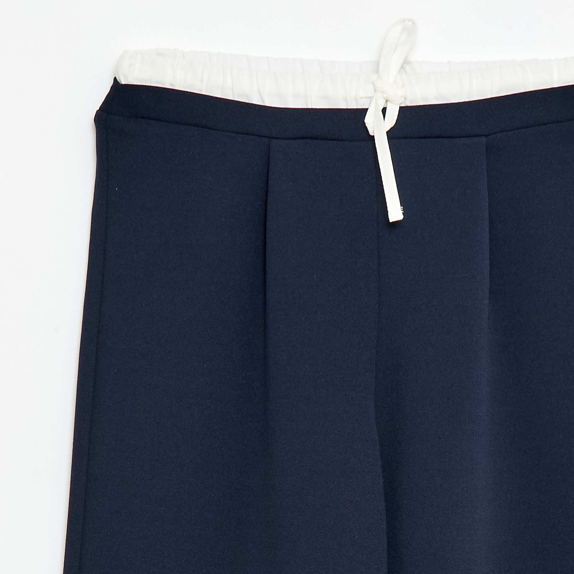 Pantalon large avec effet 2 en 1 avec style caleçon BLEU