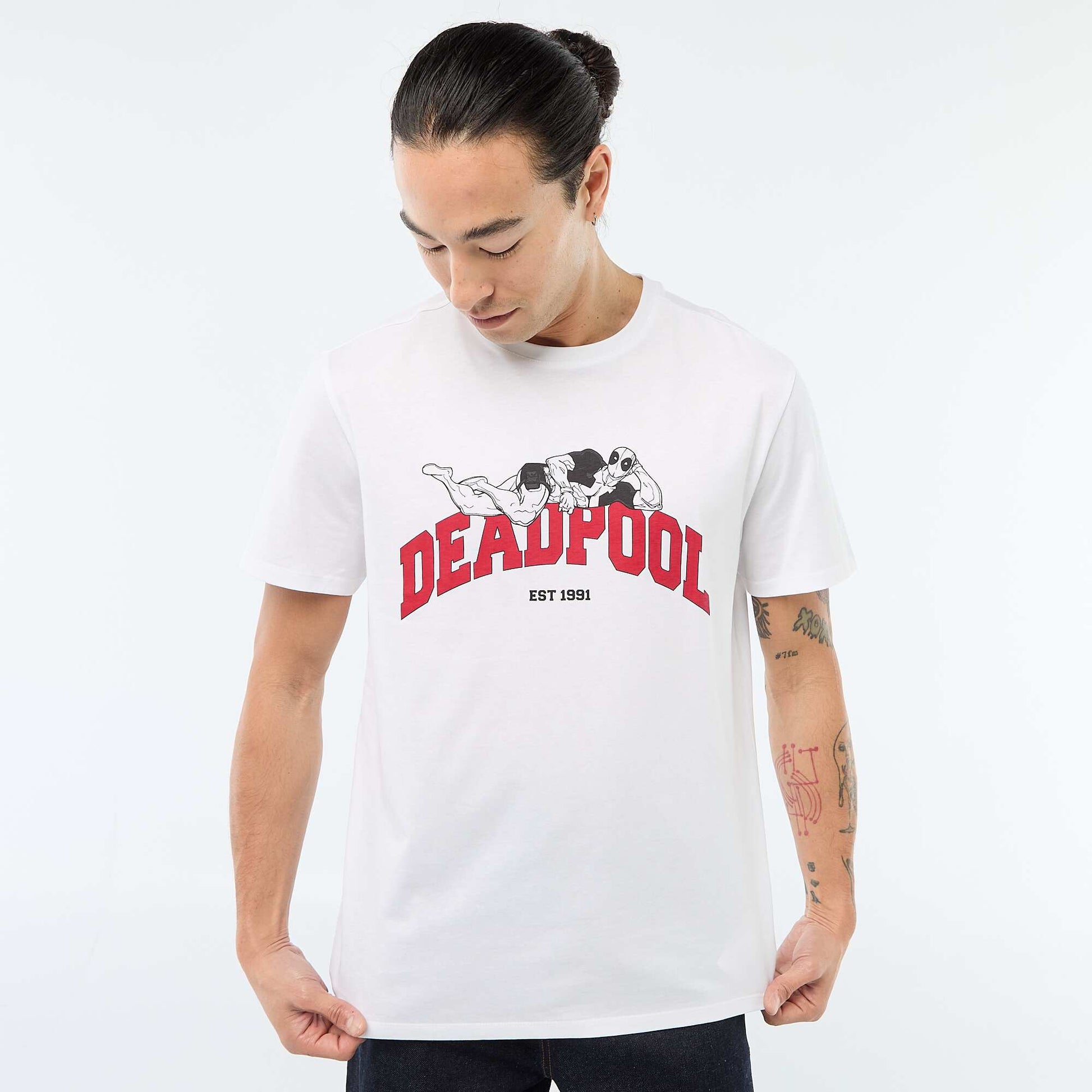 T-shirt 'Deadpool' 'Marvel' BLANC