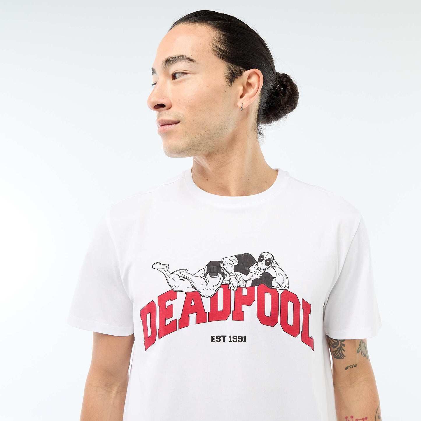 T-shirt 'Deadpool' 'Marvel' BLANC