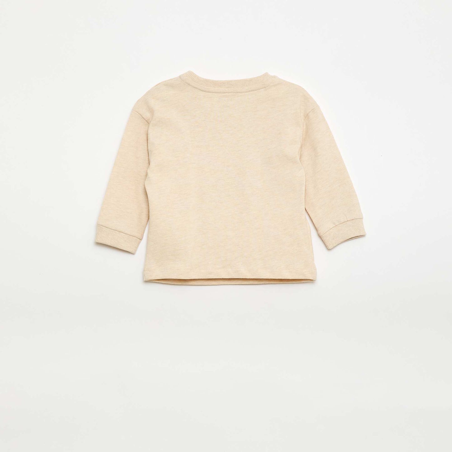 T-shirt animé maille bouclette BEIGE