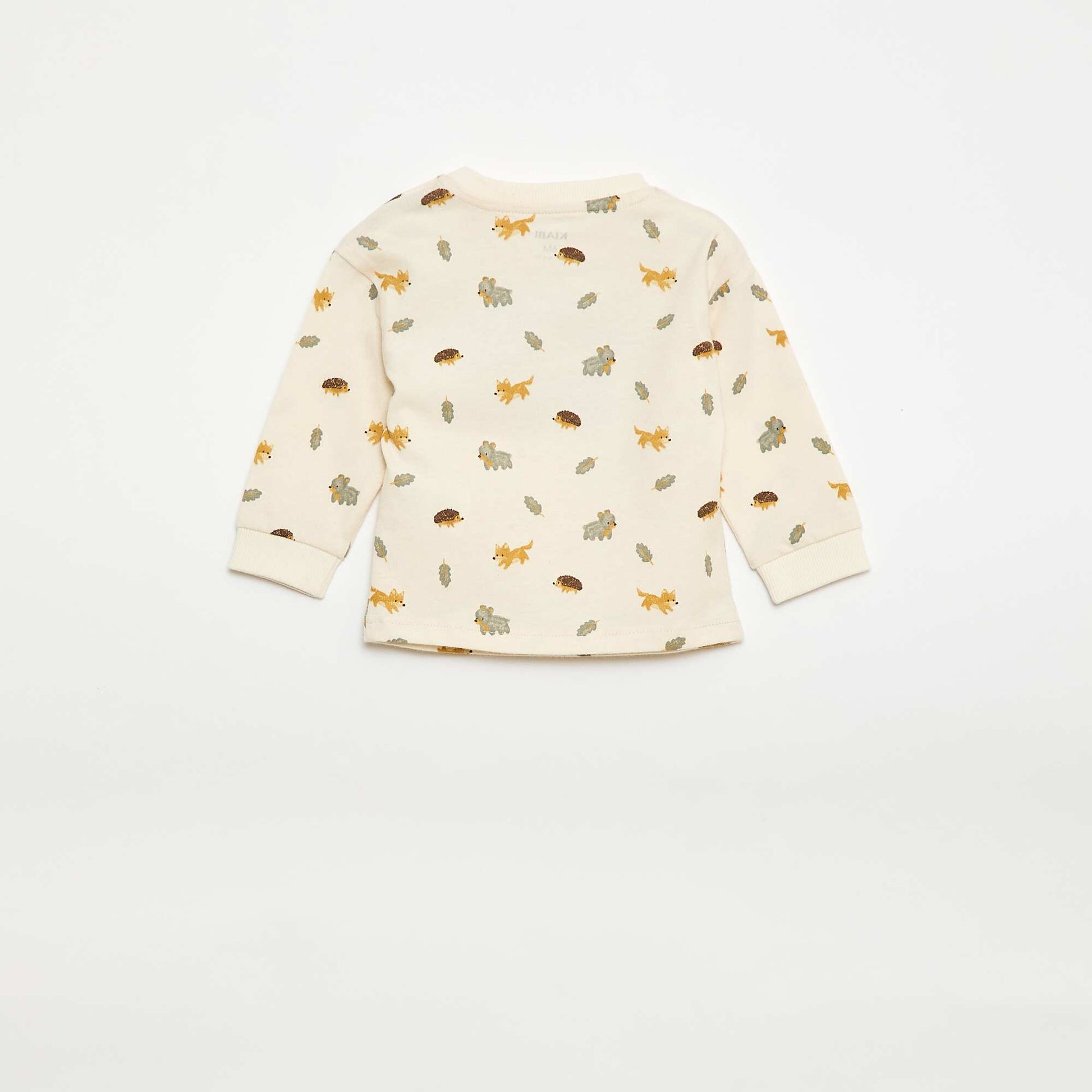 T-shirt animé maille bouclette BLANC
