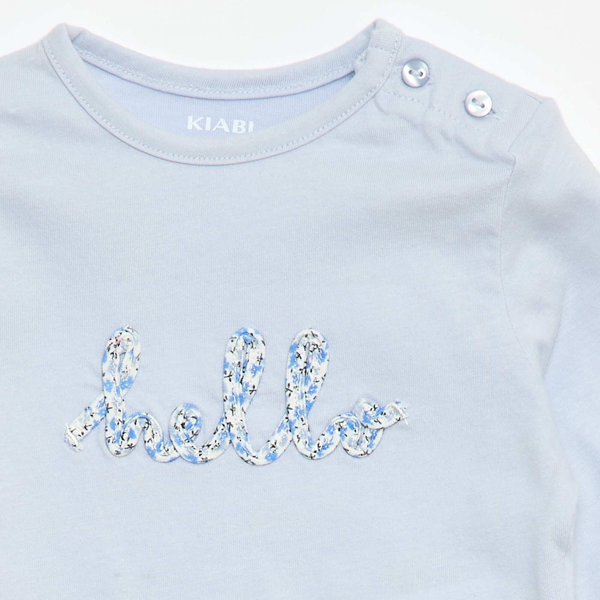 T-shirt imprimé fantaisie BLEU