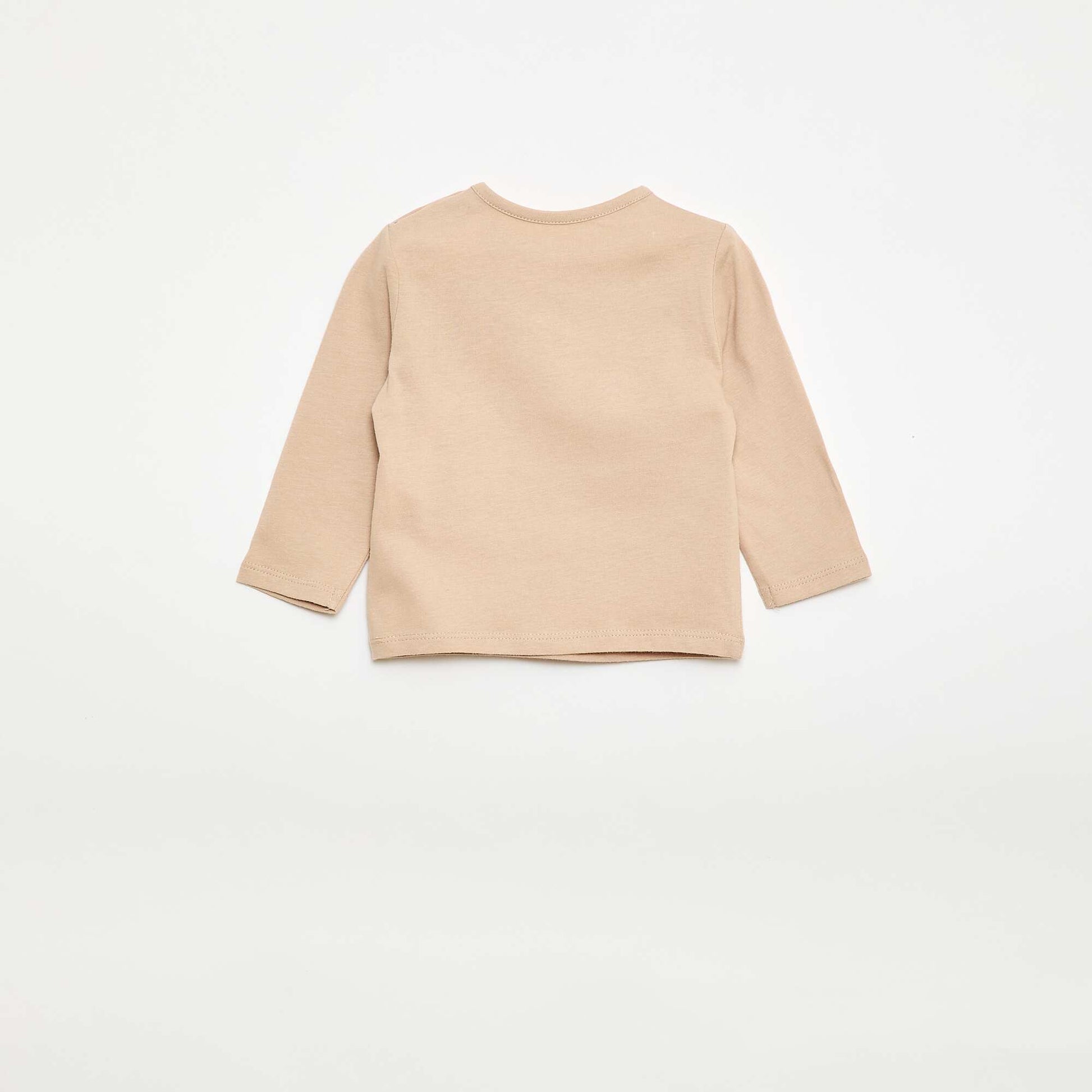T-shirt imprimé fantaisie BEIGE