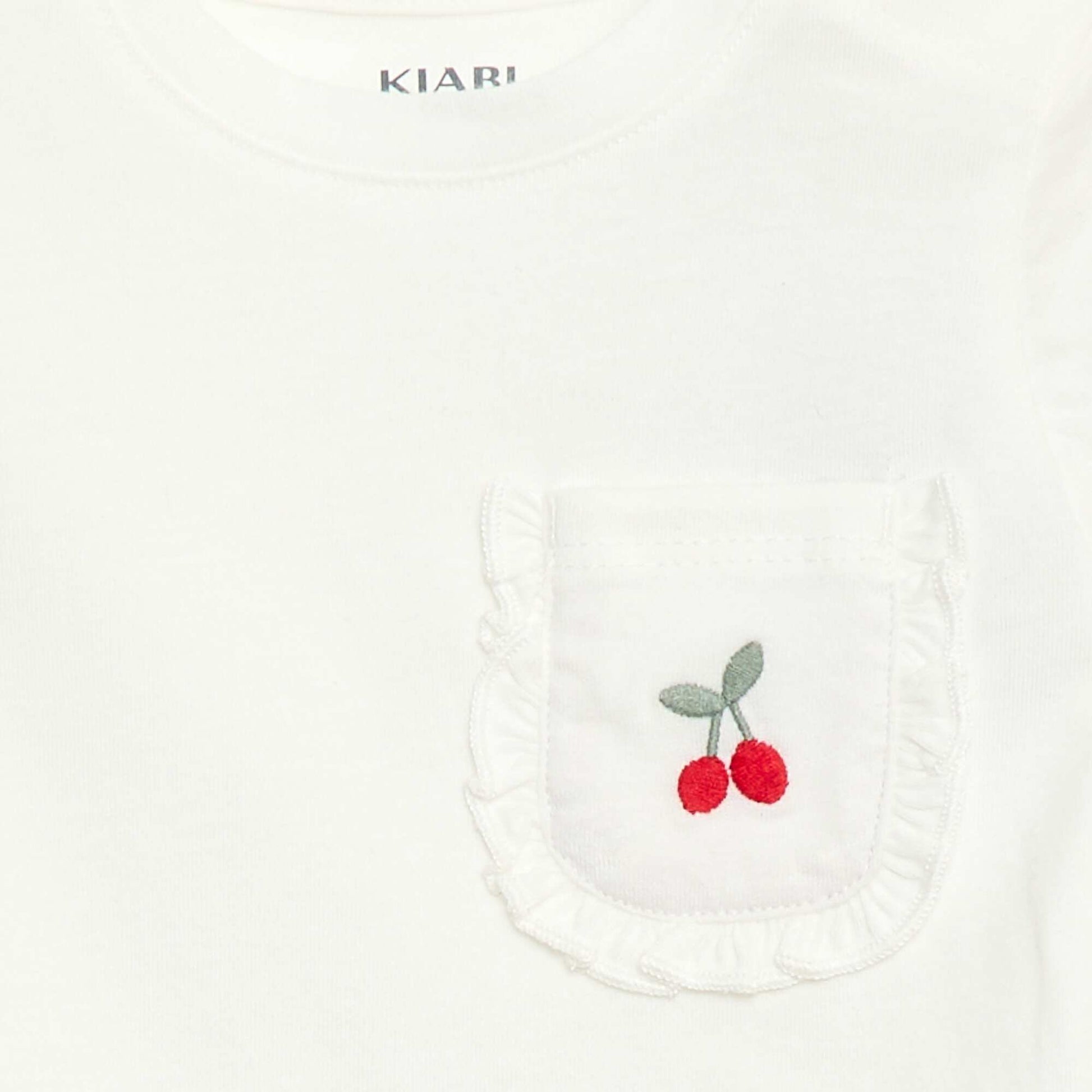 T-shirt avec poche fantaisie BLANC