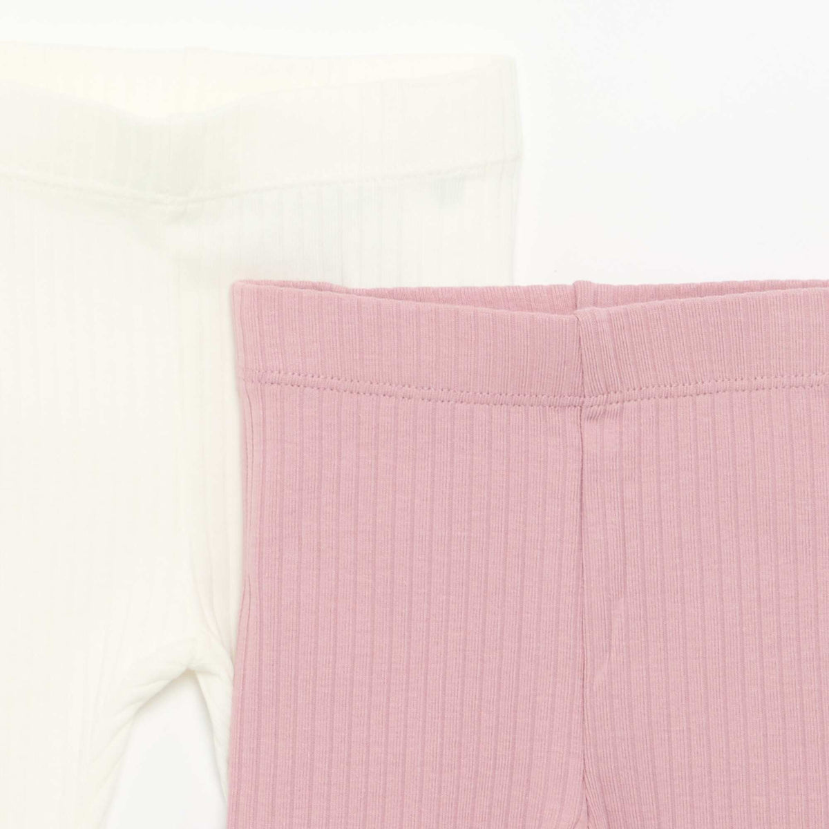 Lot de 2 leggings côtelés VIOLET