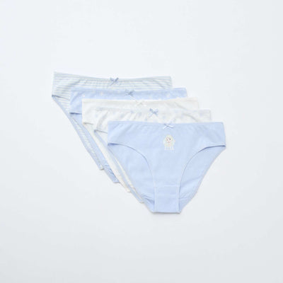 Lot de 5 culottes 'Reine des Neiges' BLEU