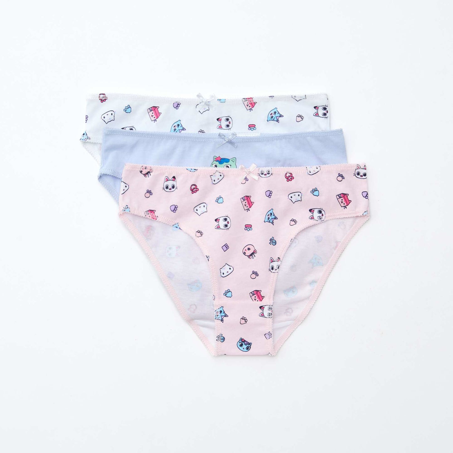 Lot de 3 culottes 'Disney' en coton BLANC