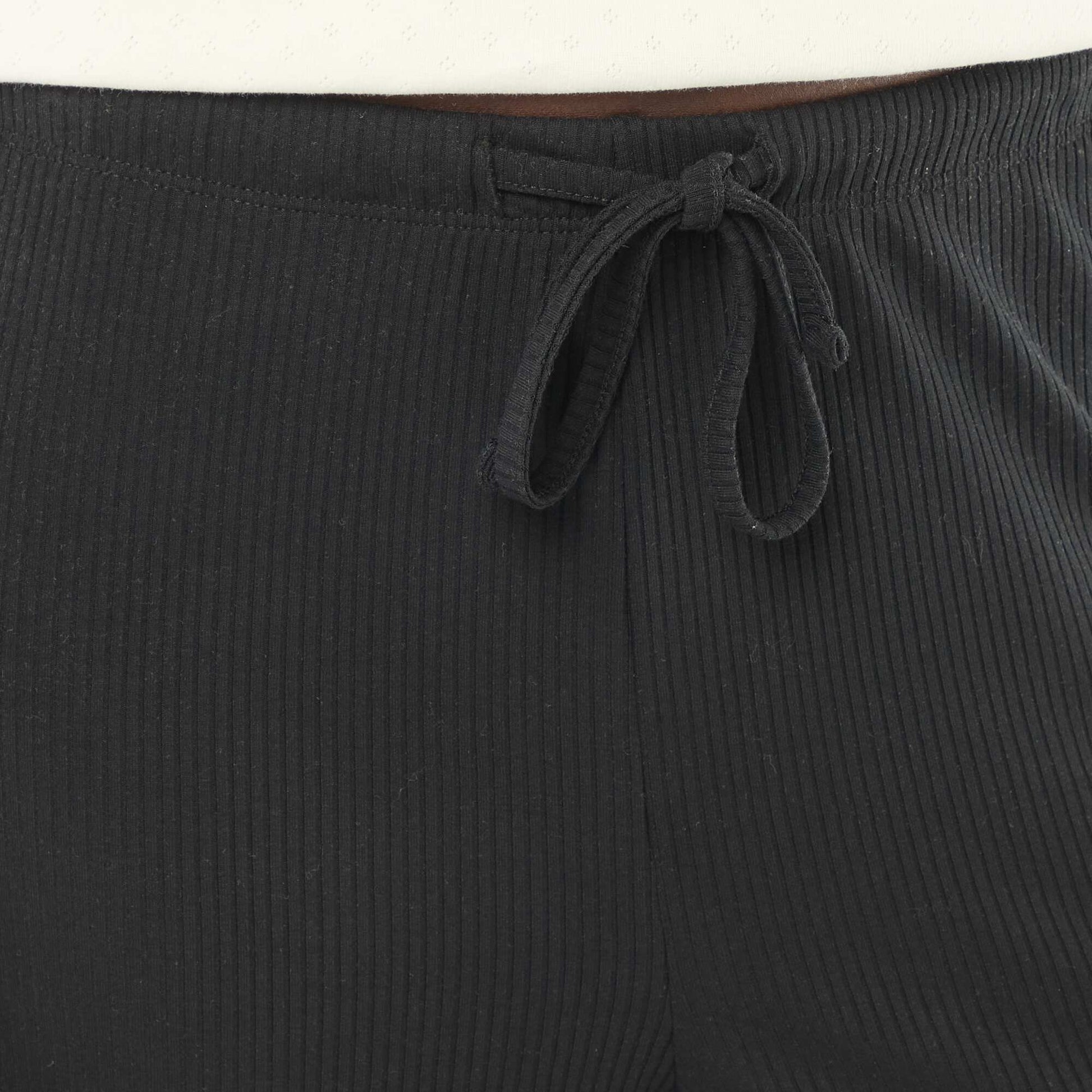 Pantalon pyjama en maille stretch NOIR