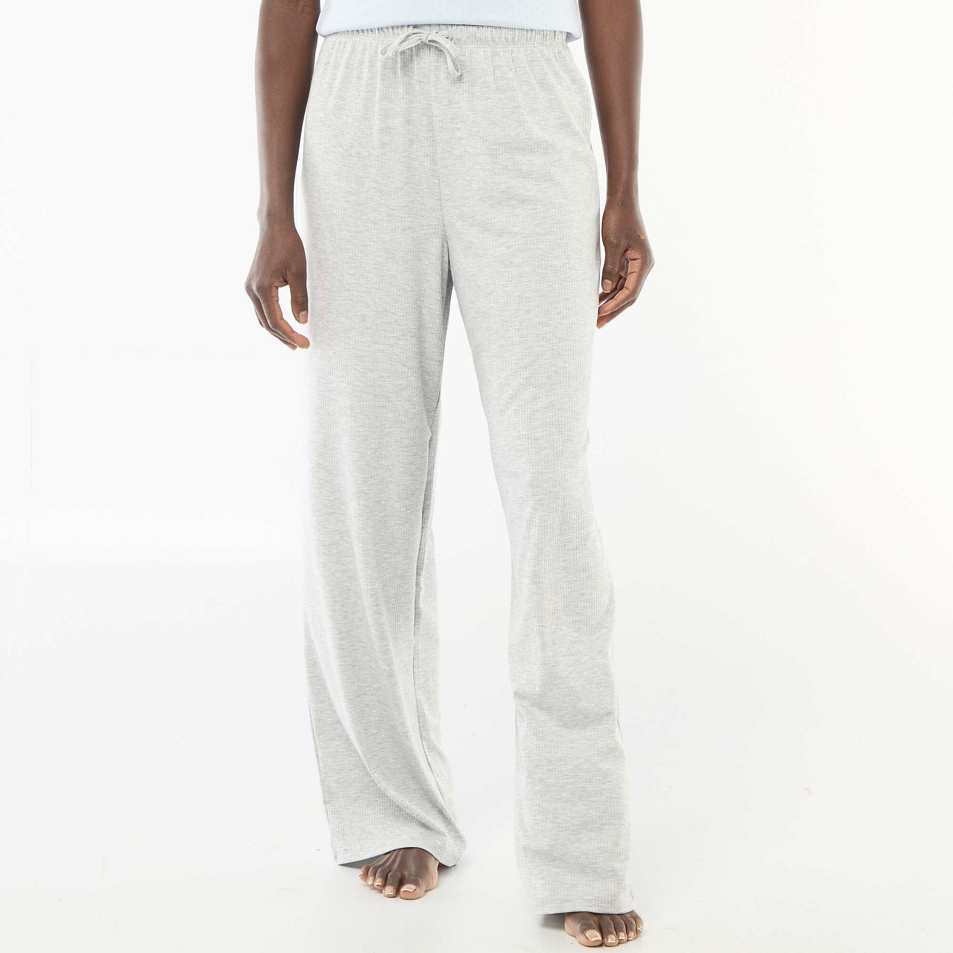 Pantalon pyjama en maille stretch GRIS