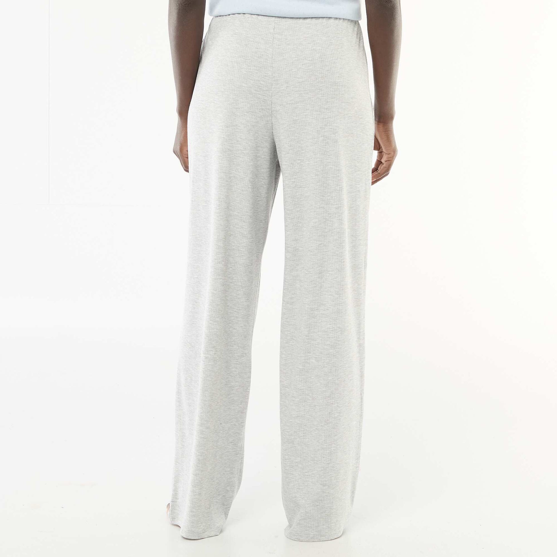 Pantalon pyjama en maille stretch GRIS