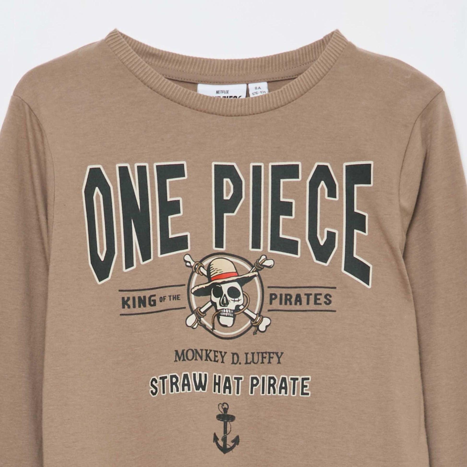 Ensemble pyjama long 'One piece' MARRON