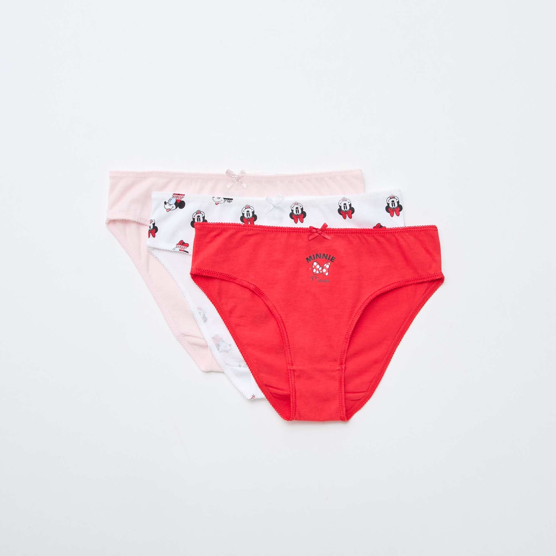 Lot de 3 culottes 'Mickey and friends' ROUGE