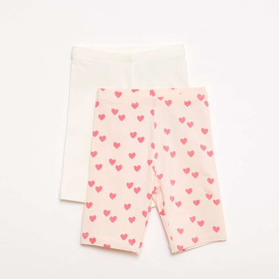 Lot de 2 shorts cyclistes BLANC