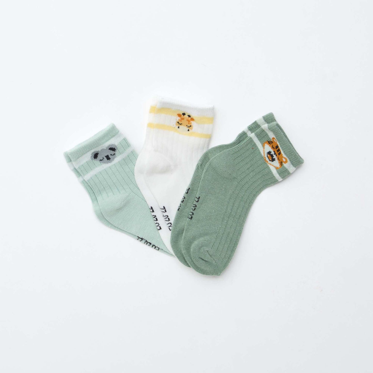 Lot de 3 paires de chaussettes en maille stretch ORANGE