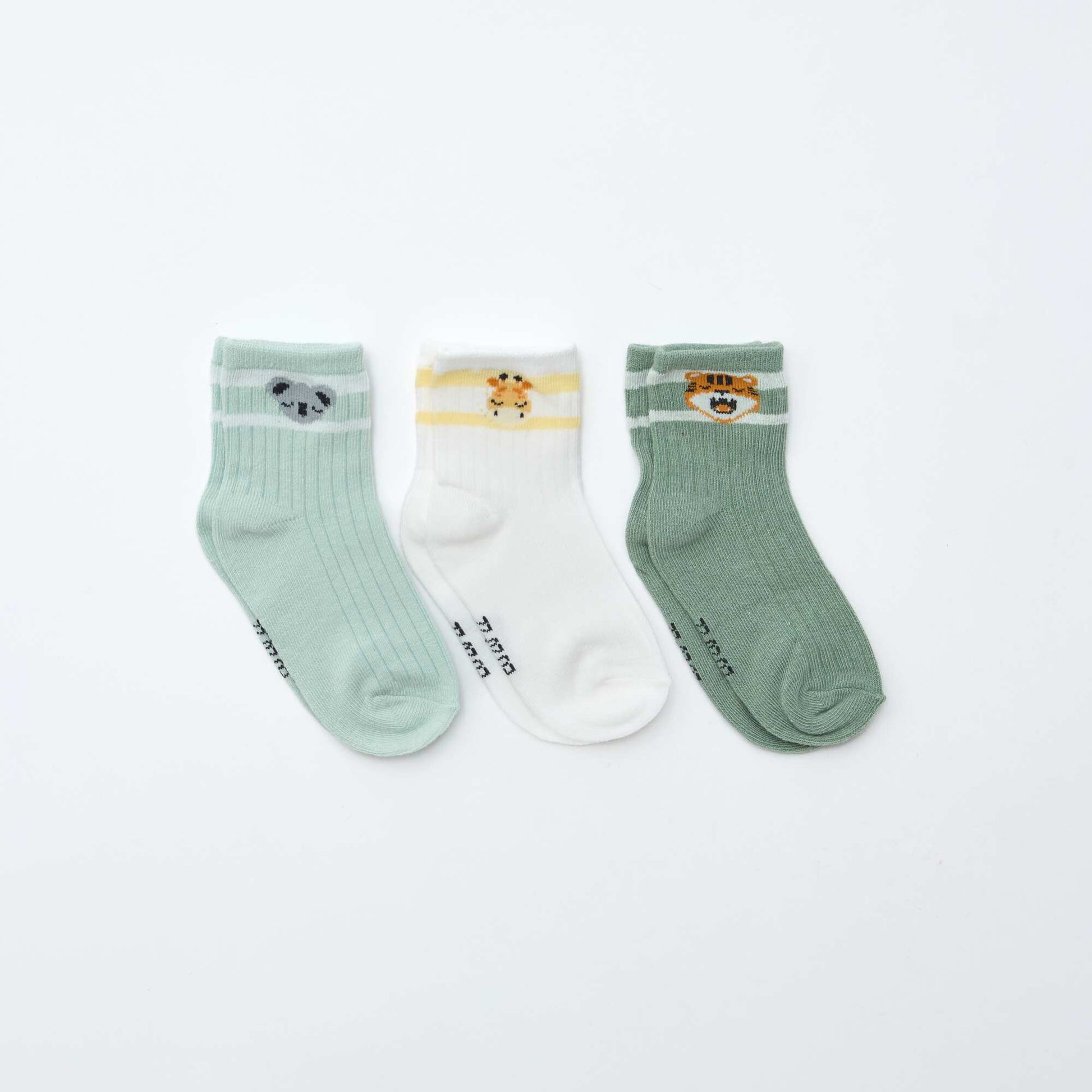 Lot de 3 paires de chaussettes en maille stretch ORANGE