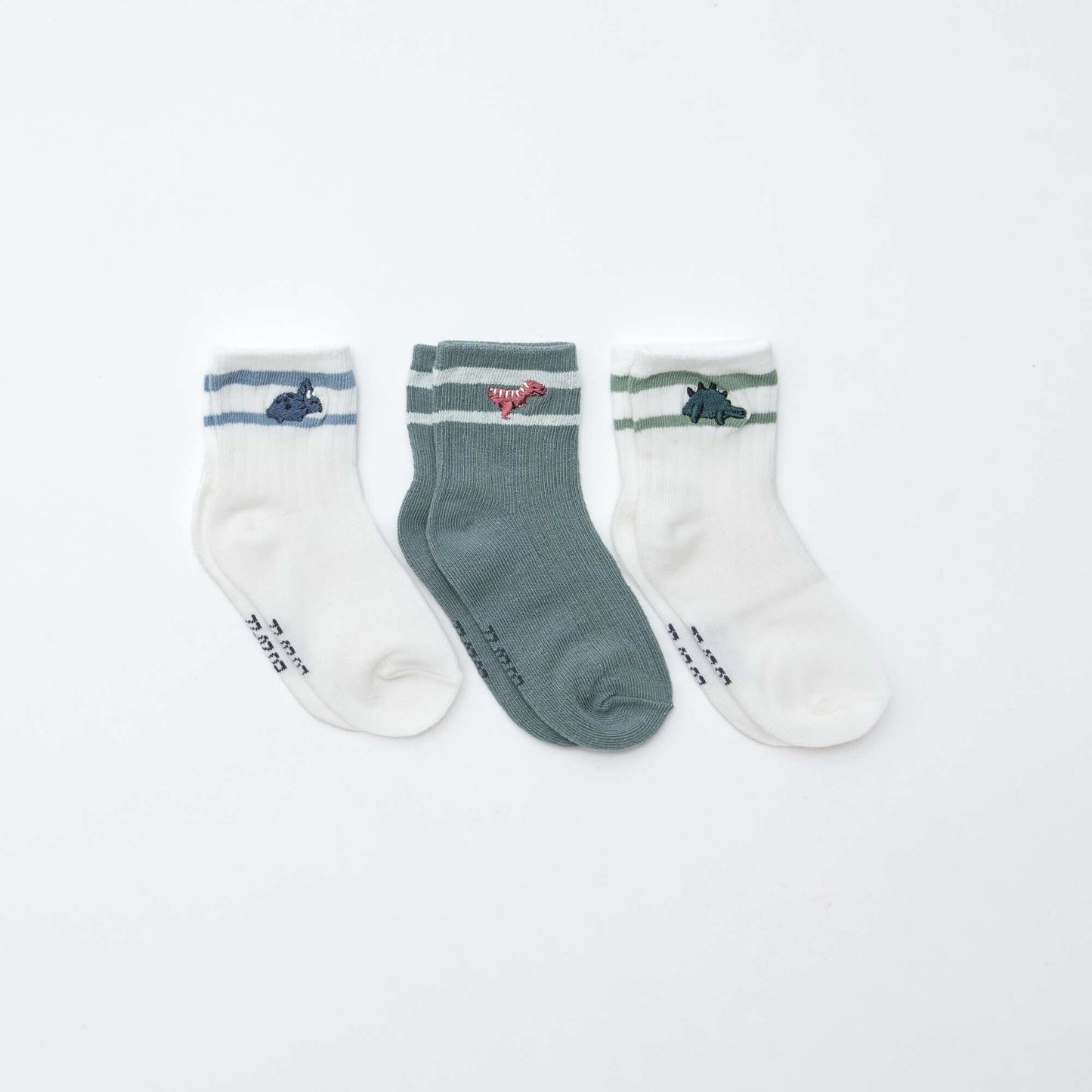 Lot de 3 paires de chaussettes en maille stretch BLANC
