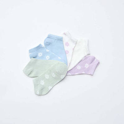 Lot de 7 paires de socquettes invisibles VERT