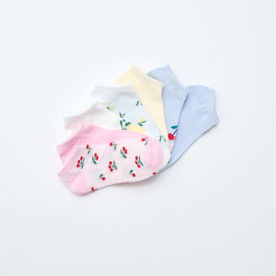 Lot de 7 paires de socquettes invisibles BLEU