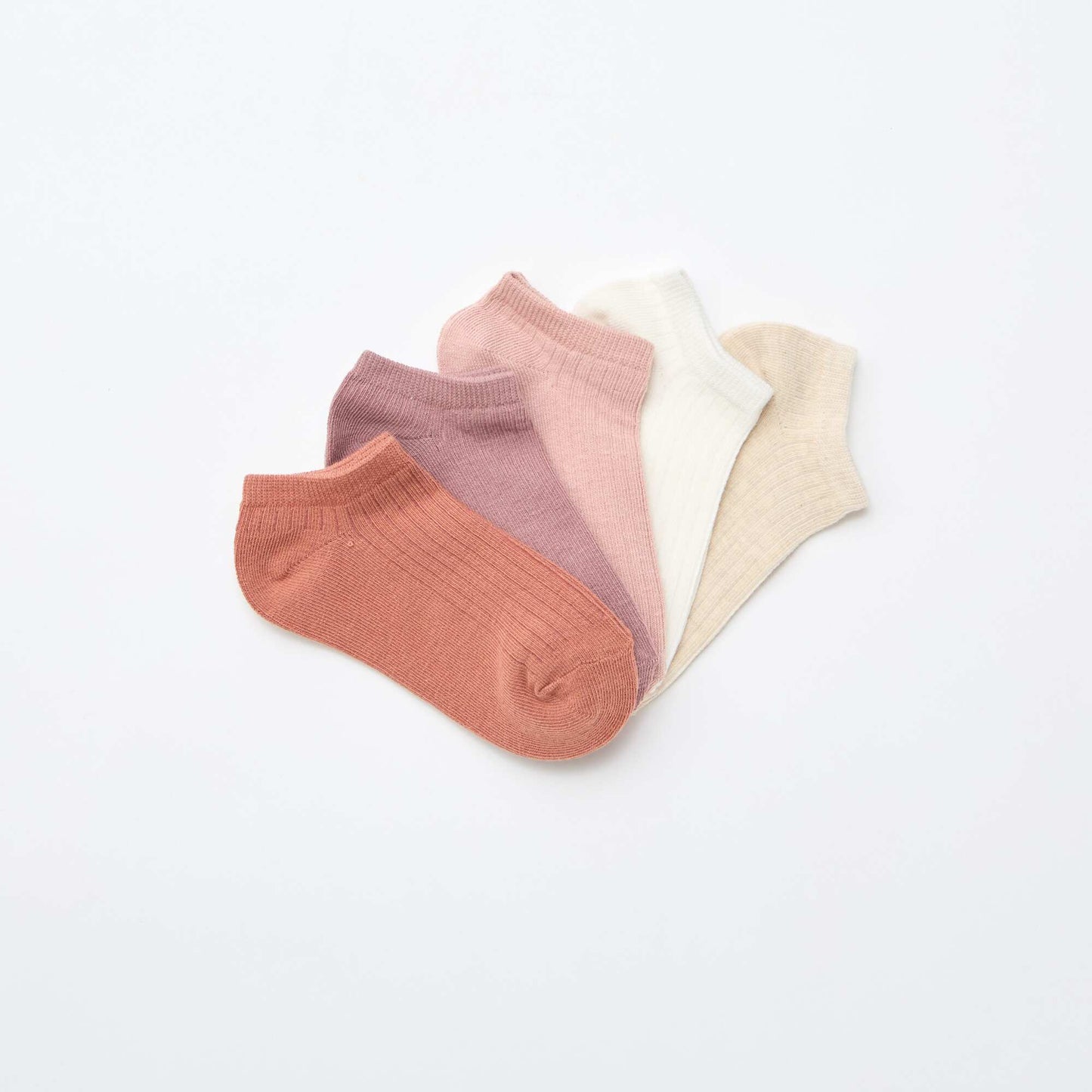 Lot de 5 paires de chaussette en coton ROSE
