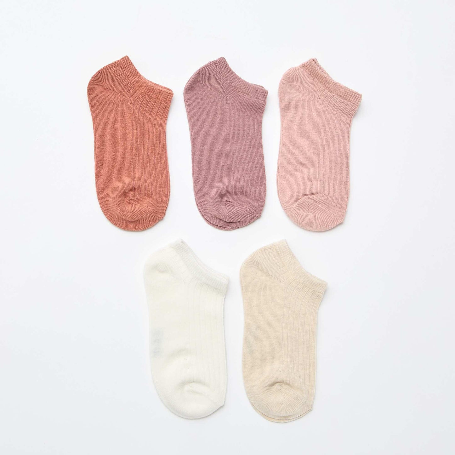 Lot de 5 paires de chaussette en coton ROSE