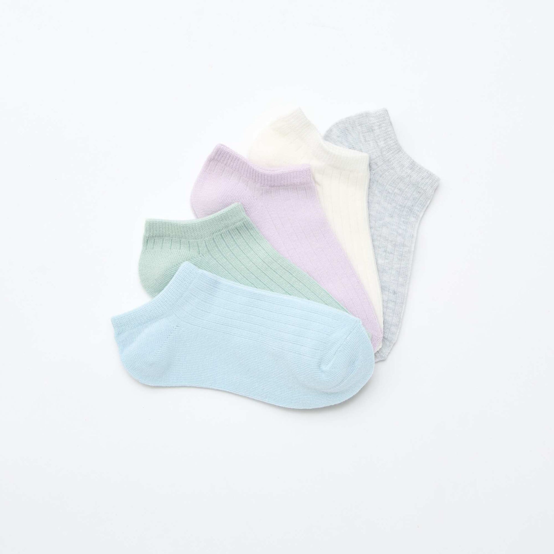 Lot de 5 paires de chaussette en coton VIOLET