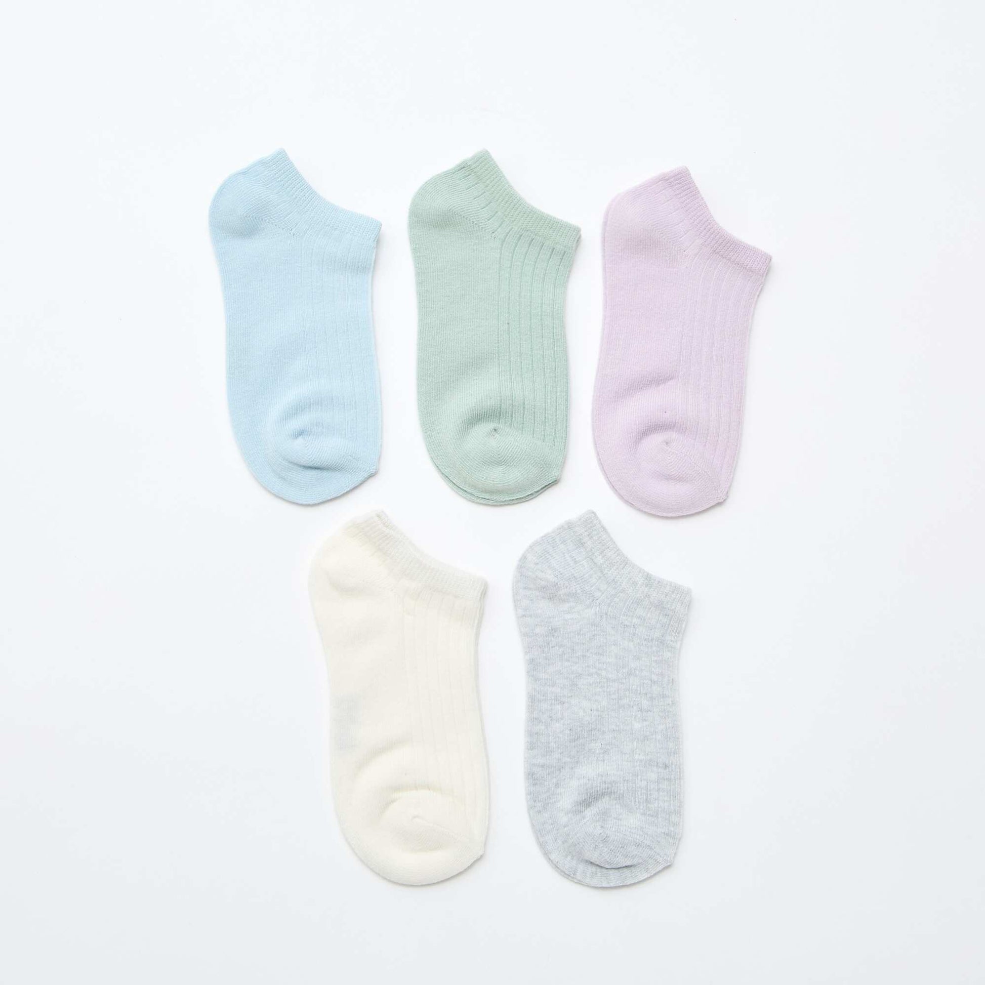 Lot de 5 paires de chaussette en coton VIOLET