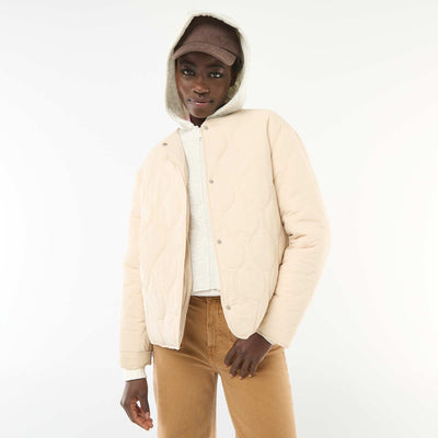Blouson matelassé avec plastron amovible BEIGE